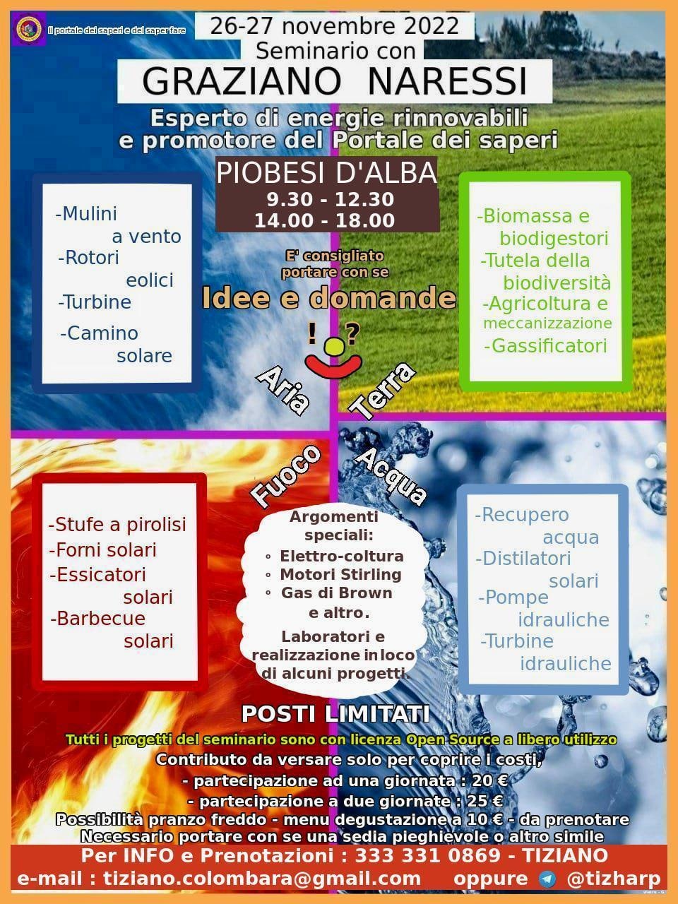 26 e 27 Novembre Piobesi Piemonte