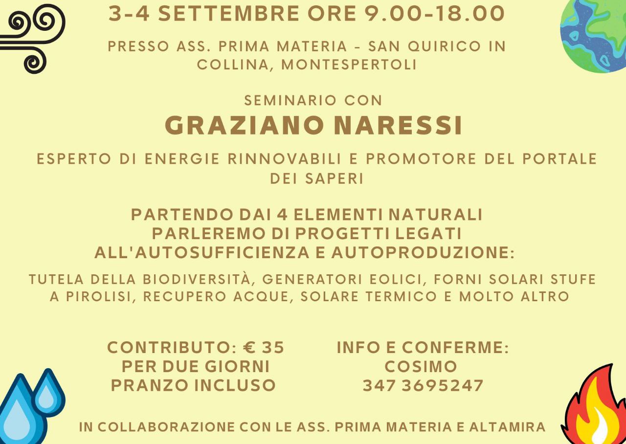 3 e 4 Settembre Montespertoli Toscana