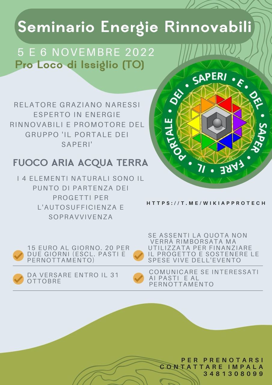 5 e 6 Novembre Issiglio Piemonte