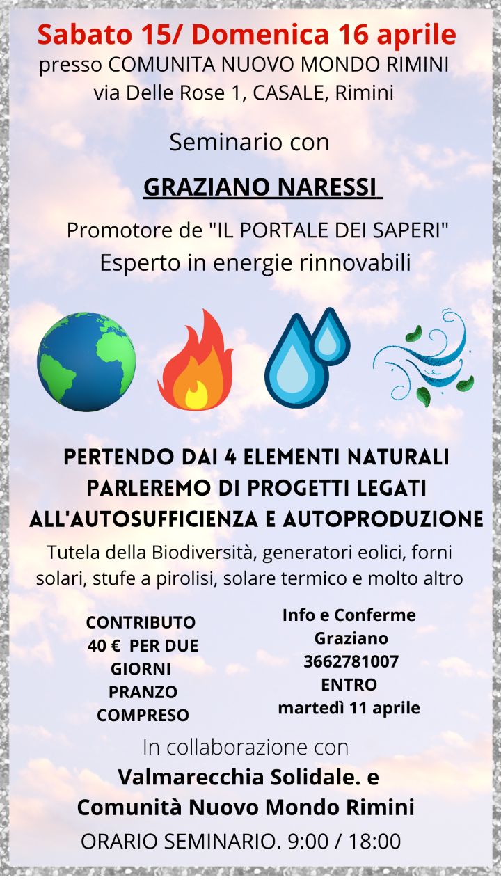 15 e 16 Aprile Rimini Emilia Romagna